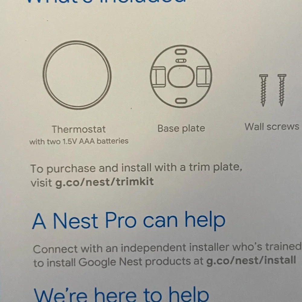Google nest thermostat